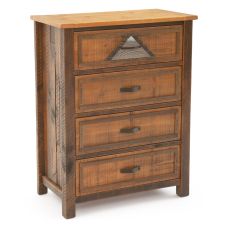 Mountain Horizon 4 Drawer Barnwood Chest