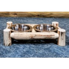 Montana Small Log Pet Feeder