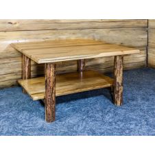 Glacier Country Log Cocktail Table