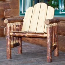 Glacier Country Log Deck Chair