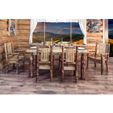 Glacier Country 4 Post Log Dining Table