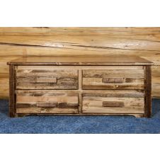 Homestead Rough Sawn 4 Drawer Sitting Chest