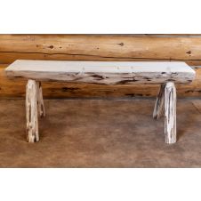 Montana Half Log Bench | 4 Foot Bench