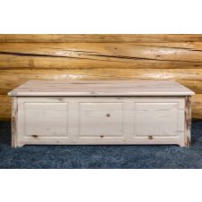 Montana Log Blanket Chest--Unfinished