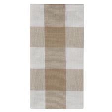 Rustic Natural Checkered Cloth Napkins