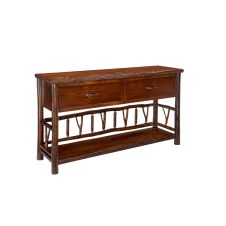 New West Missoula Rustic 2 Drawer Sofa Table