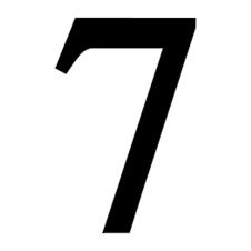 Wrought Iron House Number 7