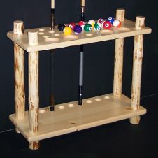 Klondike Log Floor Cue Rack