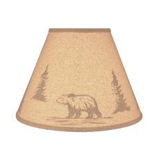 Rustic Forest Bear Silhouette Lampshade