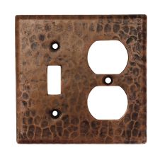 Oil Rubbed Bronze Hammered Copper Outlet/Switch Wall Plate Cover