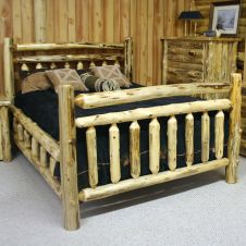 Cedar Lake Logger Bed in Clear Finish
