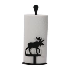 Wrought Iron Moose Paper Towel Stand
