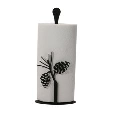 Wrought Iron Pincone Paper Towel Stand