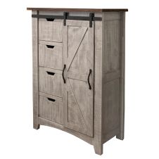 Pueblo Gray Farmhouse Wardrobe Chest 
