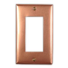 Raw Copper 1 Rocker/GFI Copper Switch Plate