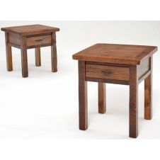 Reclaimed Heritage 1 Drawer Barn Wood End Table or Nightstand