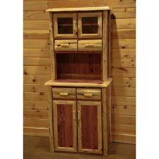 Rust Valley Red Cedar Two Door Buffet & Hutch
