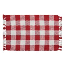 Red & Cream Checkered Placemats