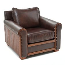 Remington Brownstone Upholstered Club Chair