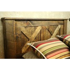 Rural Root Legend Barnwood Headboard--Clear finish