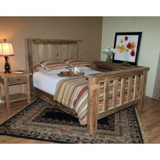 Rural Root Prairie Wind Barnwood Bed--Queen, Clear finish