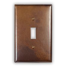 Rustic 1 Toggle Copper Switch Plate