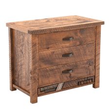 Rustic Mosaic 3 Drawer Barnwood Chest