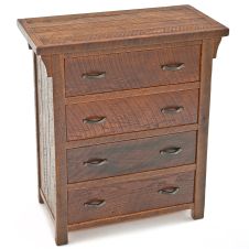Oak Meadows 4 Drawer Reclaimed Barn Wood Chest