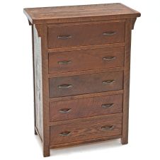 Oak Meadows 5 Drawer Reclaimed Barn Wood Chest