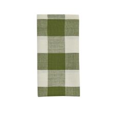 Rustic Sage Checkered Cloth Napkins
