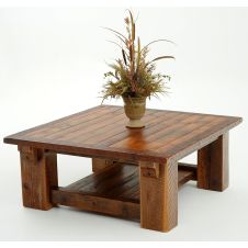 Stony Brooke Rustic Reclaimed Timber Frame Coffee Table