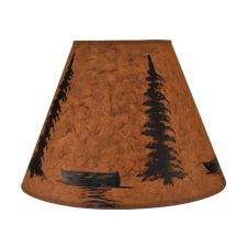 Rustic Green Canoe Lampshade