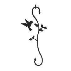 Wrought Iron Hummingbird Decorative S-Hook