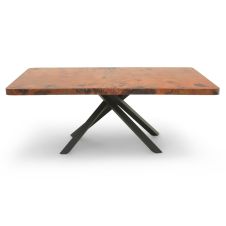 Contemporary Copper Starburst Dining Table