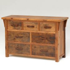 Stony Brook Rustic Reclaimed 7 Drawer Dresser