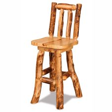 Aspen Highlands Rustic Swivel Bar Stool