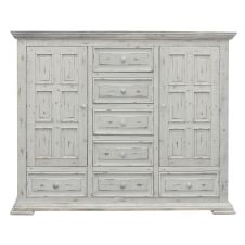 Terra Cottage White Barnwood Mule Chest