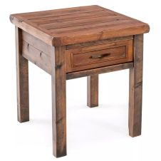 Timber Haven 1 Drawer Nightstand - Antique Barnwood Finish