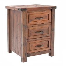Timber Haven 1 Drawer End Table - Antique Barnwood Finish