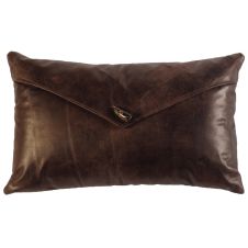 Timber Leather Envelope Decor Pillow