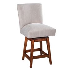 Modern Trenton Upholstered Swivel Bar Stool