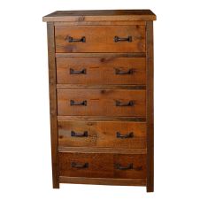 Timber Frame 5 Drawer Reclaimed Barn Wood Chest