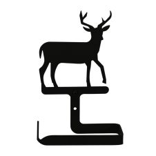 Wrought Iron Deer Traditional Tissue Holder