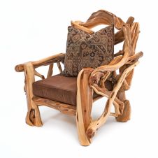 Twisted Trails Juniper Log Chair