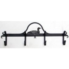 Wrought Iron Loon Coat Bar