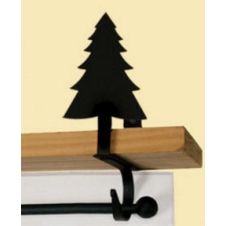Wrought Iron Pine Tree Curtain Shelf Brackets