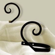 Wrought Iron Scroll Curtain Tie Backs