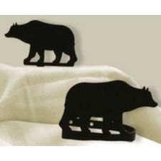 Wrought Iron Bear Curtain Tie Backs
