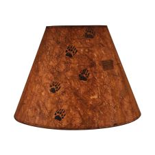 Rustic Charred Streak Bear Tracks Lampshades