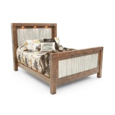 Rustic Ridge Whitewash Bed